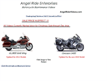 Tablet Screenshot of angelridevideos.com
